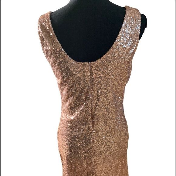 Rue 21 pale pink party sequin sheath tank dress size large - Picture 4 of 9